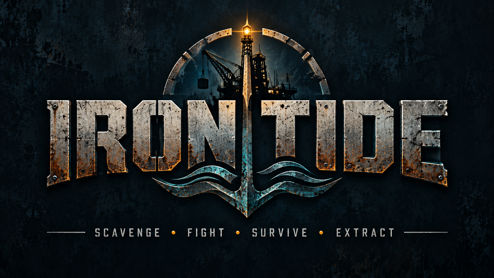Iron Tide industrial game title artwork